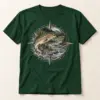 Trout Water Compass T-Shirt — main — AI design mockup