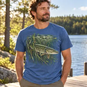 Pike North Country T-Shirt — lifestyle — AI design mockup