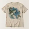 Lake Map Bass Camp T-Shirt — main — AI design mockup