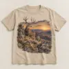 Mule Deer High Desert T-Shirt — main — AI design mockup