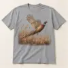 Pheasant Grassland Flush T-Shirt — main — AI design mockup