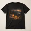 Hunting Camp Firelight T-Shirt — main — AI design mockup