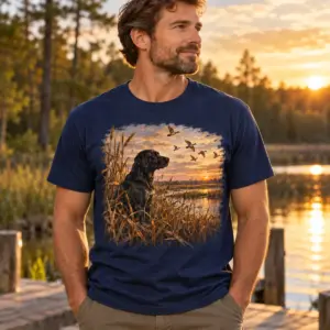 Retriever Marsh Partner T-Shirt — lifestyle — AI design mockup