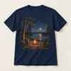 Campfire Lake Weekend T-Shirt — main — AI design mockup