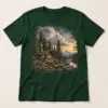 Cabin Weather T-Shirt — main — AI design mockup