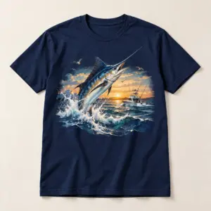 Custom Fishing Crew Name T-Shirt — main — AI design mockup